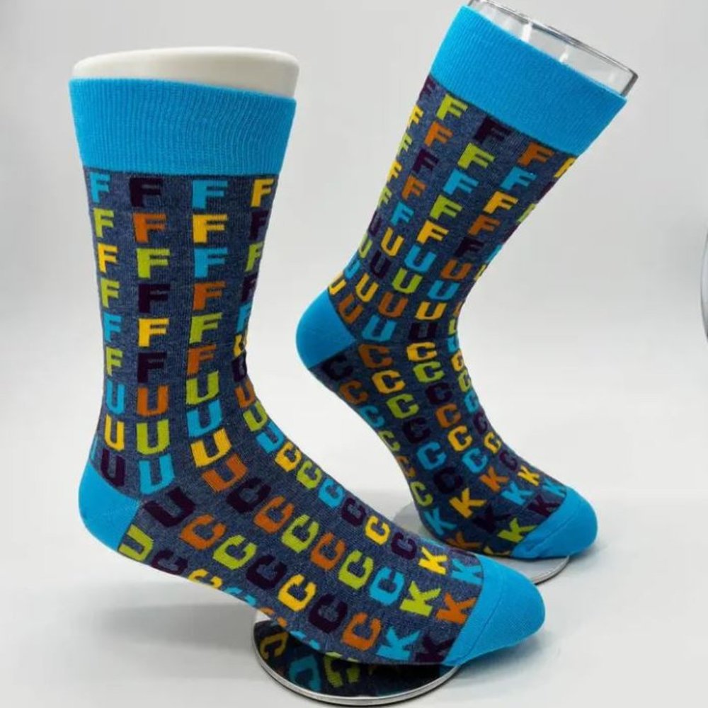 FFFFFFUUUUCCCCCKKK Men's Crew Socks